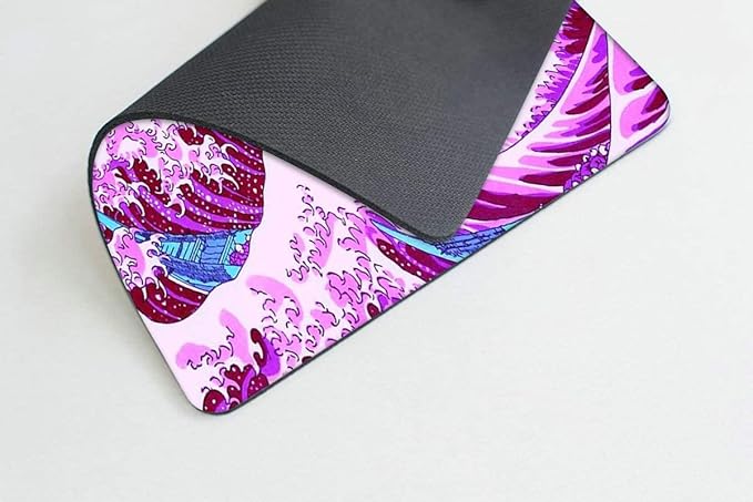 Pink Waves Mouse pad Customized Mousepad Non-Slip Rubber Base Mouse Pads for Computers Laptop Office Desk Accessories Mouse pad