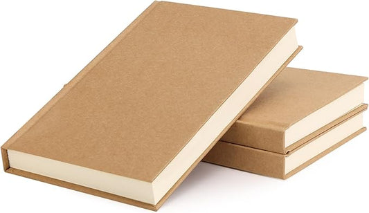 EOOUT 3pcs Blank Notebook, A5 Hardcover Sketchbook 120 Sheets 240 Pages Unlined Notebook, 100gsm Paper, 5.6 x 8.2in, Journal for Drawing, Art, Travelers Gifts, Students and Office Supplies