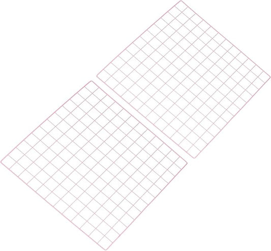 PATIKIL 24"x24" Wire Grid Panel, 2 Pack Board Photo Pictures Memo Display Grid Panels Hanging Organizer Wall Decorative Panel for Home Office Wedding, Pink