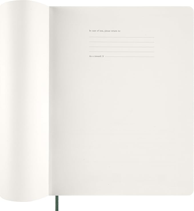 Moleskine 2026 15-Month Essential Planner, Soft Cover, Weekly Vertical, XXL (8.5" x 11"), Myrtle Green, 144 pages