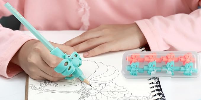 JuneLsy Butterfly Three-Finger Pencil Grips (8PCS)