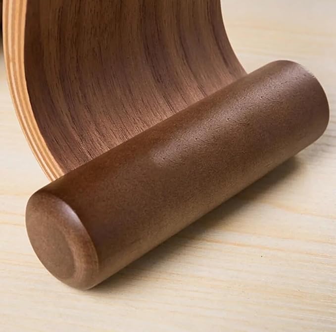 Gaming Headphone Stand Wooden Headest Hanger/Holder/Mount Omega Walnut Finish