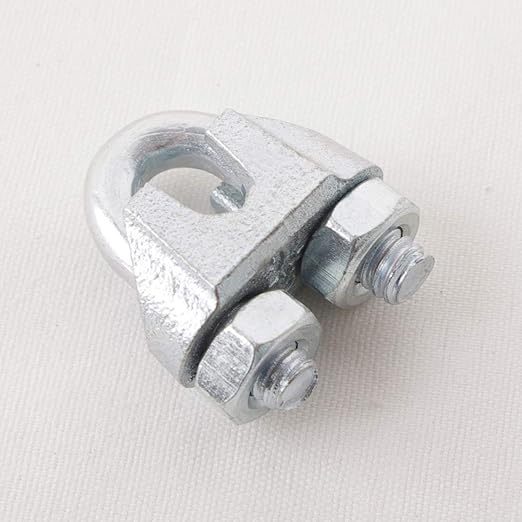 Wire Rope Clamp 3/16 inch 10 Pack Zinc Plated - Wire Rope Clip - Wire Cable Clamps