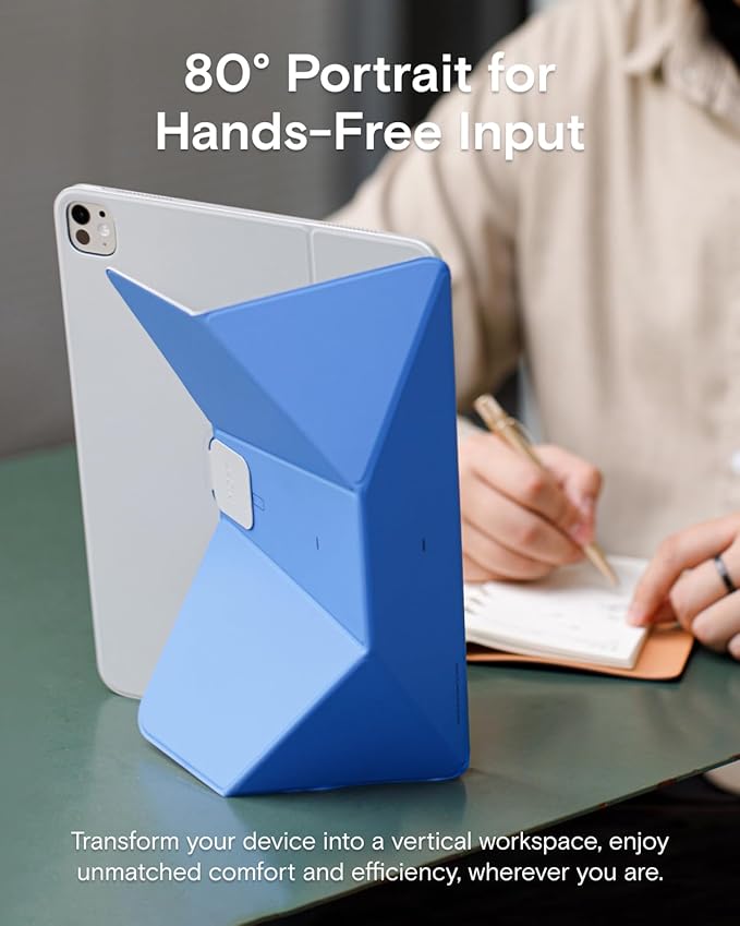 MOFT Dynamic Folio Tablet Stand for Desk Compatible with iPad Pro 13-inch (M5 2025/M4 2024), Slim Magnetic Tablet Holder Case with 20+ Viewing Angles, Soothing Mist x Misty Cove