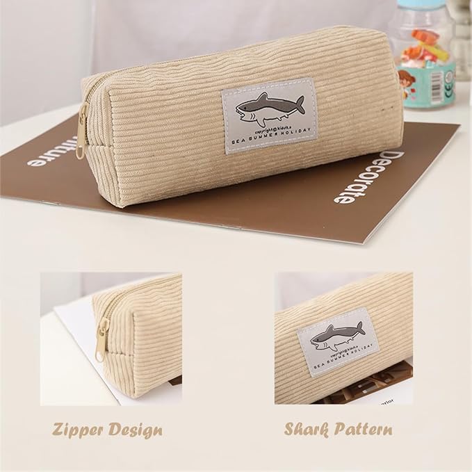 Pencil Case Pouch Pen Case Shark Office Stationery Storage Bag Makeup Cosmetic Bags