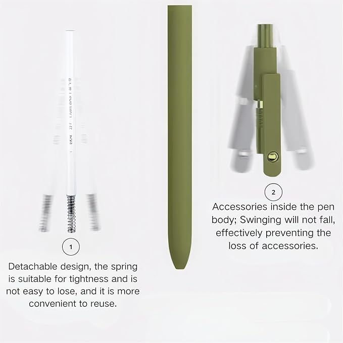 Gel Pens, 5PCS 0.5mm Fine Point Smooth Writing Black Ink Pens, Retractable Vintage Series Cute Pens for Journaling, Note Taking, Office and School Supplies, Perfect for Women and Men