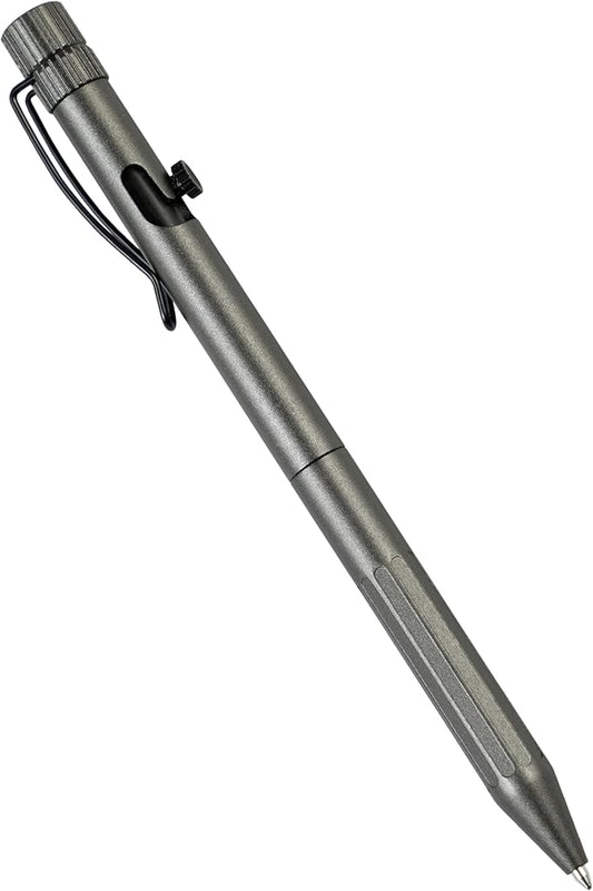 Rite in the Rain Weatherproof Gunmetal Bolt-Action Metal Pen, Black Ink, (No. G16)