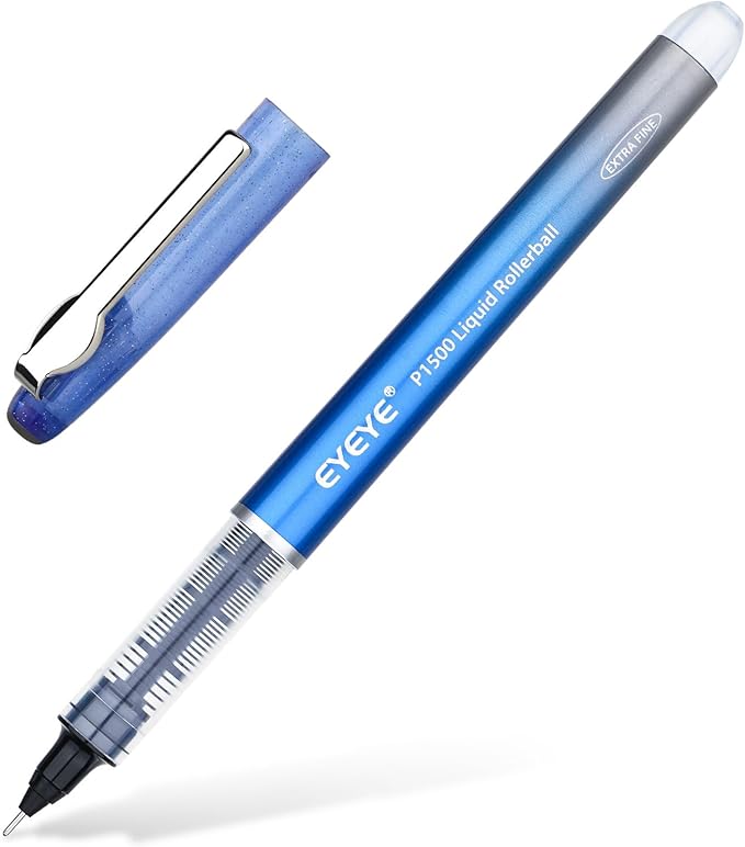 EYEYE 0.5mm Roller Ball Pens 8 Assorted Colors, Quick Drying Liquid Ink Needle Rollerball Pens Extra Fine Point Smooth Writing Pen for Journaling, Note Taking, Office, School Supplies & Gifts