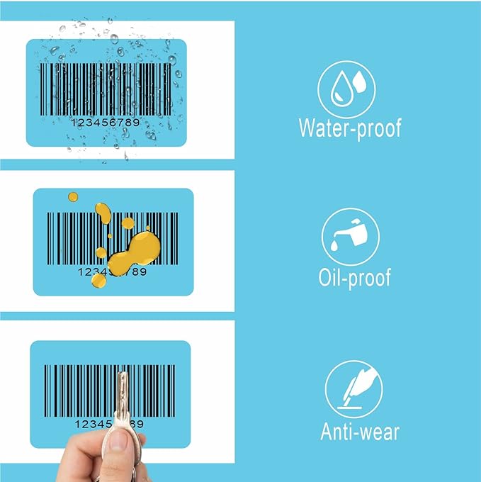 Hybsk 2x1 inch Color Direct Thermal Labels for Shipping, Barcodes, Address, Compatible with Rollo Label Printer & Zebra Desktop Printers (2"x1",Light Blue)