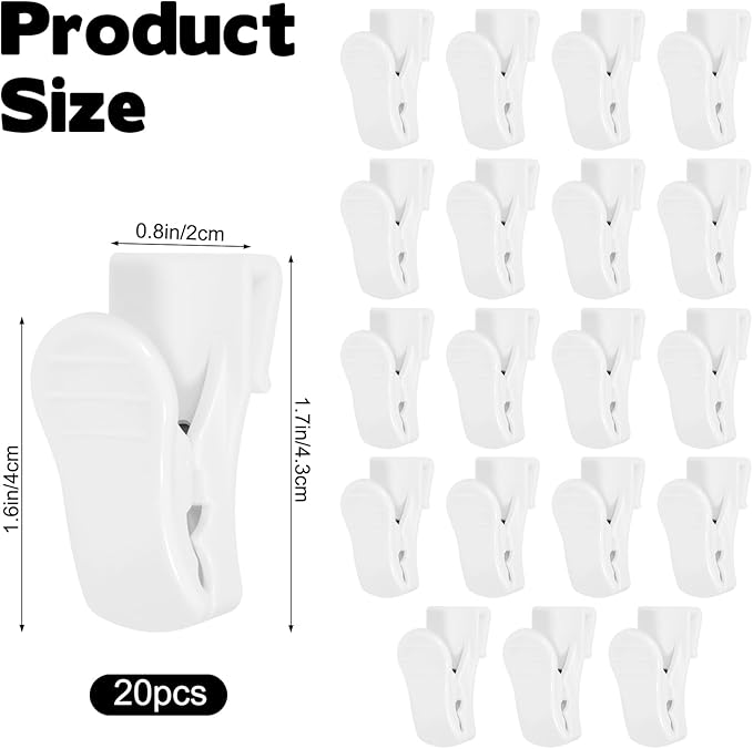 20 Pcs Grid Wall Hooks Clips, Gridwall Accessories Hanging Display Oil Painting Sign Panel Wall Wire Rack Clips for Retail, Art Exhibition and Workspace Organization Displays and Storage