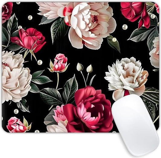 Women Girls Flower-1 Mouse pad Non-Slip Rubber Base Mouse Pads for Computers Laptop Office Desk Accessories Mouse pad