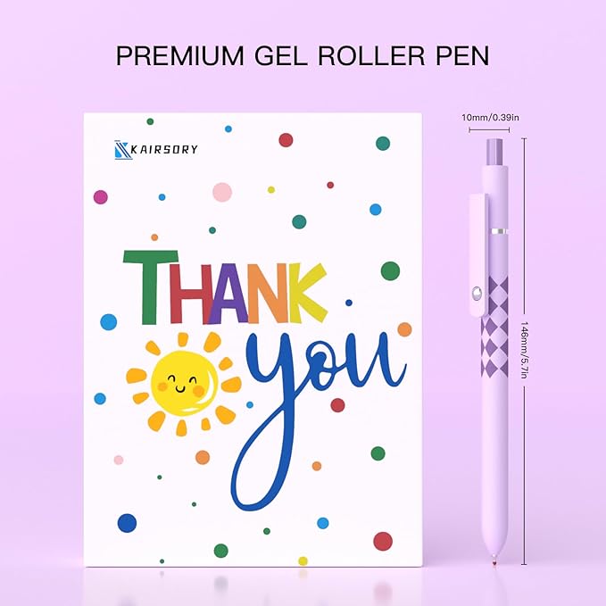 Gel Pens, Nurse Gifts,0.7mm Fine Point Black ballpoint pen,Aesthetic Cute Office School Supplies Gifts for Women Men, High-End Series for Journaling Note Taking(10 Pcs Black Ink-Geometric shaft pens)
