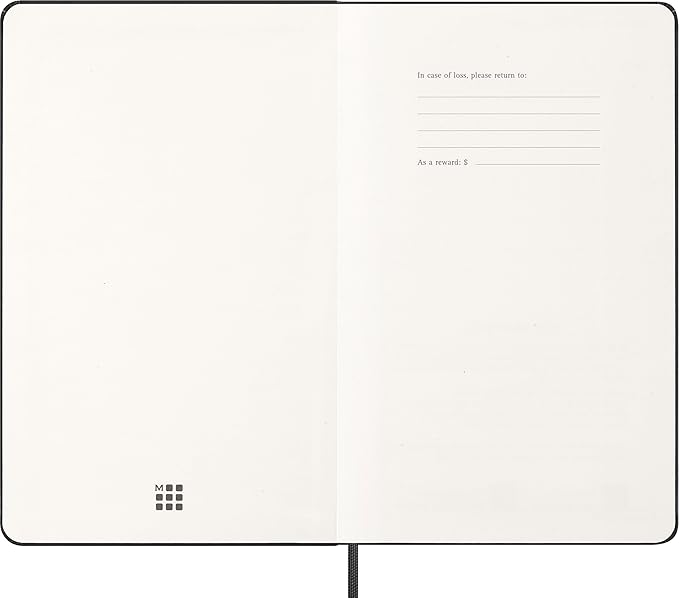 Moleskine Classic 12 Month 2026 Weekly Horizontal Planner, Hard Cover, Large (5" x 8.25"), Black, 144 pages