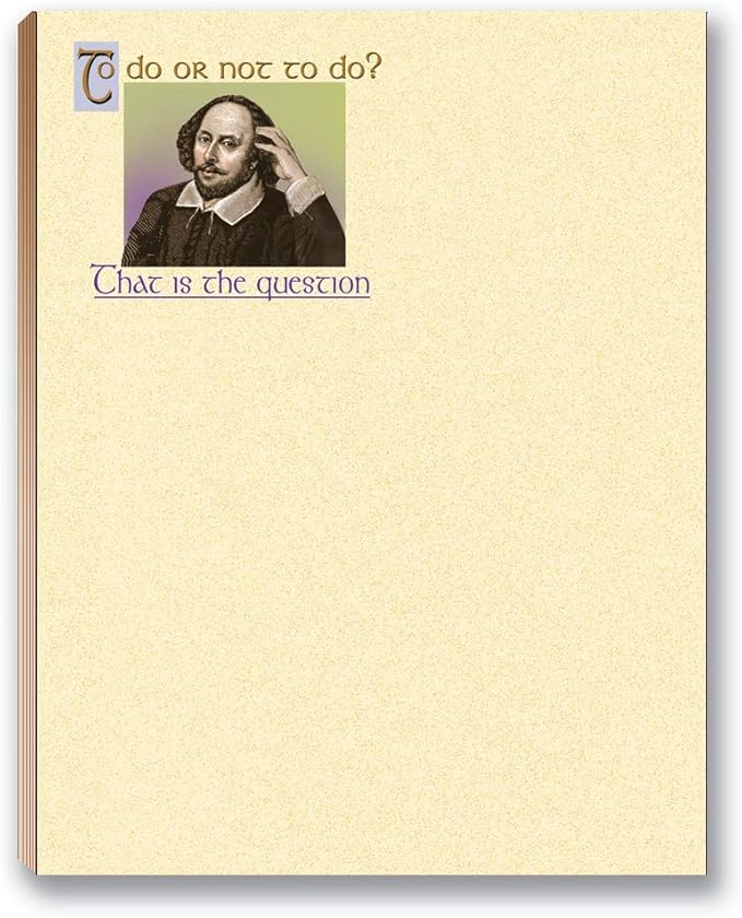 Stonehouse Collection -Funny Notepads Assorted Pack - 4 Funny To Do List Notepads - USA Made