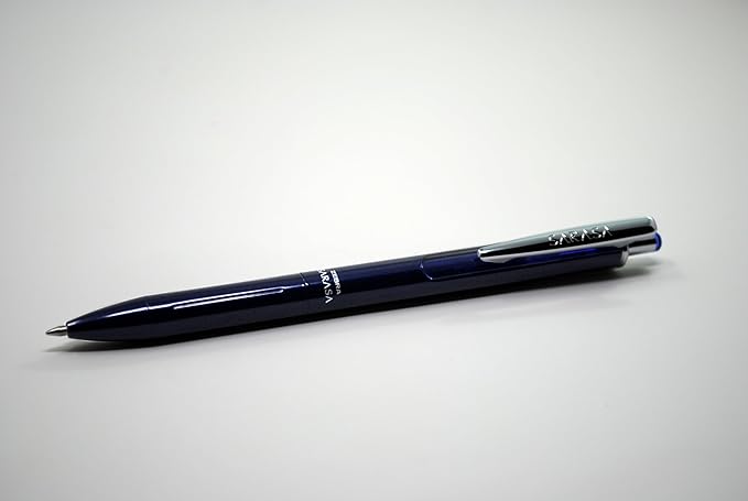 Zebra Pen, SARASA Grand Retractable Gel Pen, Solid Brass Barrel, Fast-Drying Black Ink, 0.7mm Point, Ideal for the Left Handed, Eliminates Smudging, Navy Brass Barrel, 1-Pack, (45211)