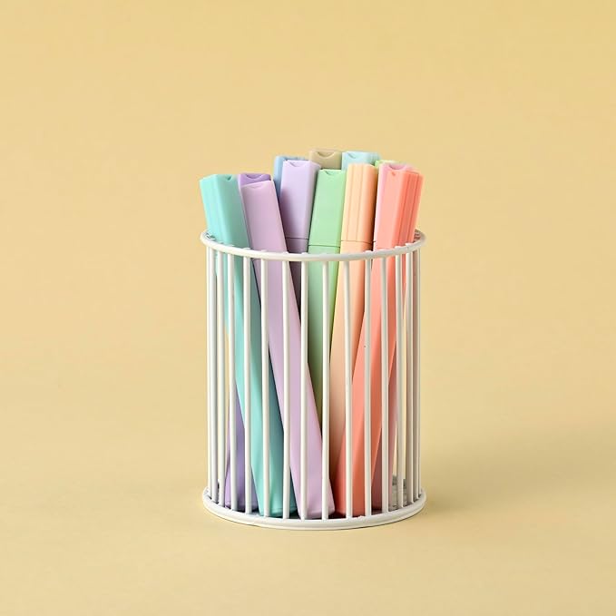 konket- Aesthetic Bible Highlighters No Bleed, Assorted Colors, Cute Pastel Highlighters, 12 pcs Chisel Tip