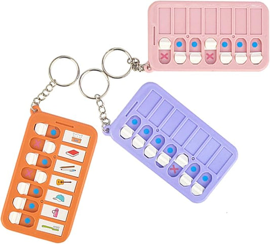 Chore Planning Chart Key Chains 3 Pcs Chore Schedule Key Rings Daily Weekly Memo Checklist Boards for Kids Adults Habit and Behavior Planner Tracker