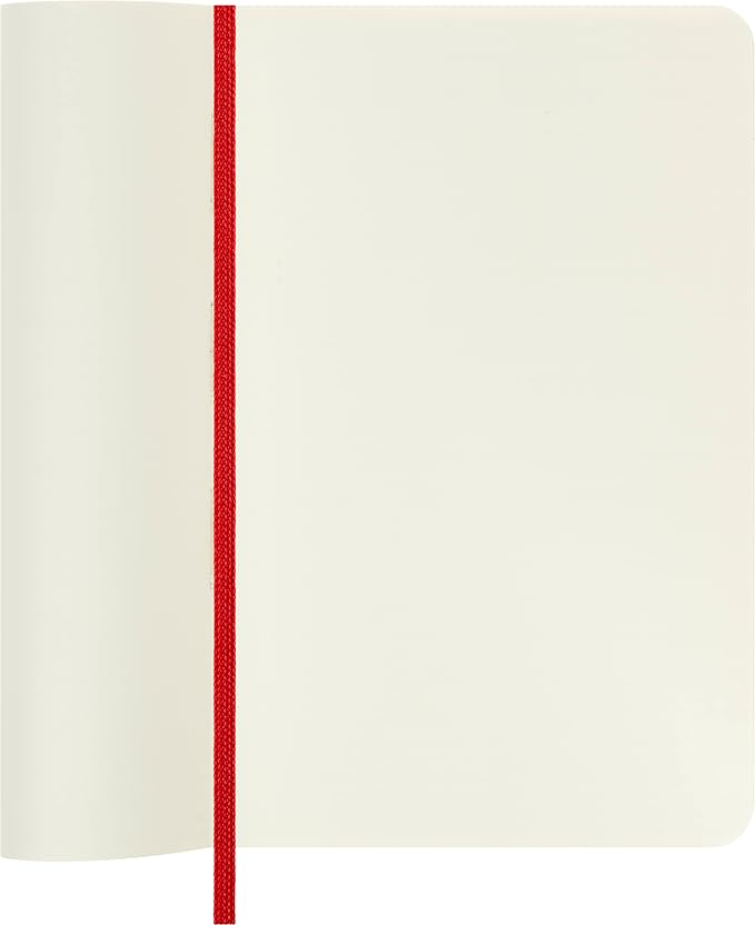 Moleskine Classic Notebook, Soft Cover, Pocket (3.5" x 5.5") Plain/Blank, Scarlet Red, 192 Pages