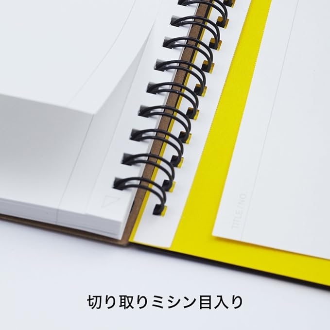 Maruman Mnemosyne Lined Memo Pad- A6, 5.83" x 4.49", 80 Sheets / 160 Pages, 7mm Special Ruled Notebook, Perforated Pages & Wire-Bound to Lay Flat, Black, Made in Japan