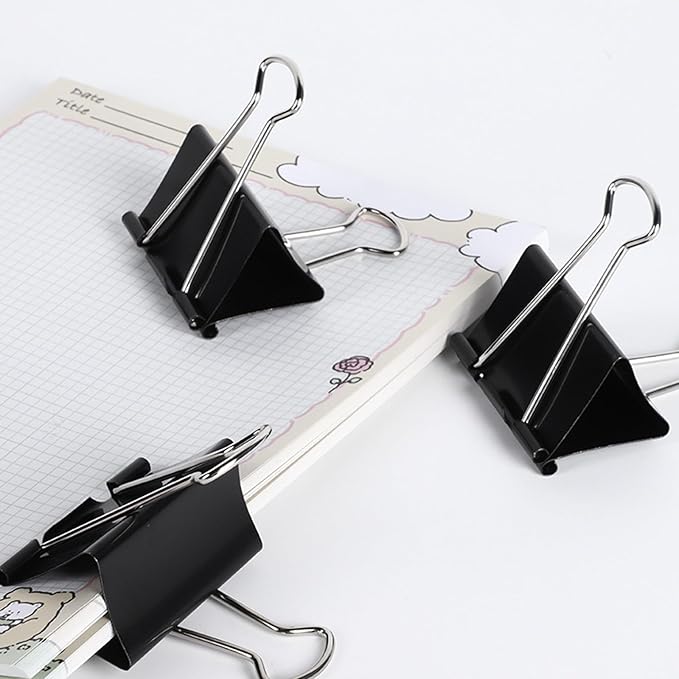 12 Pack Extra Large Binder Clips 2 inch Big Paper Clips for Office Home School