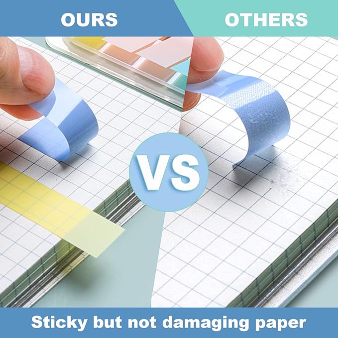 15 Colors Sticky Notes Tabs Pastel, File Tabs Flags Colored Page Markers Pop-up, Adhesive Index Tabs Stickers, Writable Book Tabs for Annotating Books, Notebooks, 600Pcs