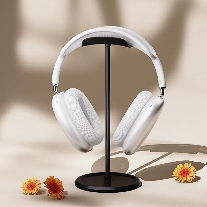 Headphone Stand【1PACK】 Headphone Holder with Storage Tray Compatible for Max Pro, Beats, Bose and Most Gaming Headphones. 【No Tools Required】 YO-2 (Black)