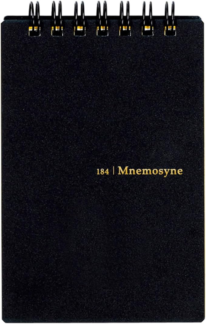 Maruman MNEMOSYNE Notebook 4.13 x 2.99 Inches (Modified A7), 5mm-squared, 70 Sheets (N184A)