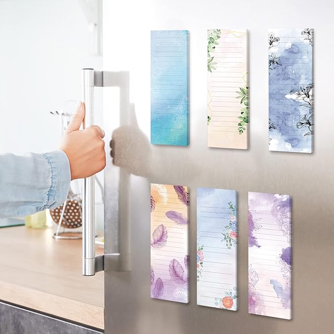 Sinmoe 12 Pack Grocery List Magnet Pad for Fridge Magnetic Notepads for Refrigerator Shopping to Do List Memo Notepad for Shopping for Women men(Bible Verse Style)