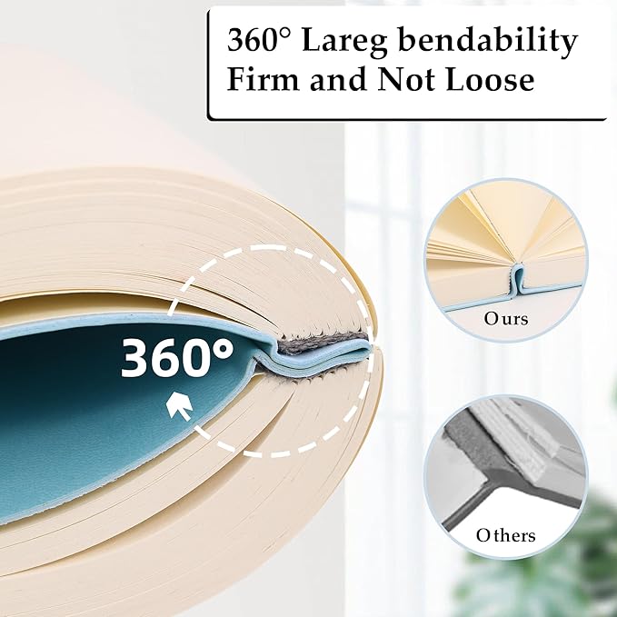 Thick Blank Journal Notebook 720 Pages 3.9 × 5.5 No Lines Soft Leather Pocket Blank Notebook for Women Drawing Book Memo Writing Sketch Diary Notebook (Blue Blank Notebook)