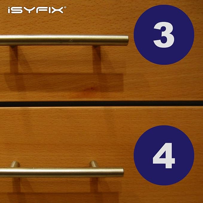 iSYFIX Blue Consecutive Number Stickers – 1 to 100, 4-inch, 1 Set – Vinyl Self Adhesive Premium Decal, Ideal for Inventory, Storage, Organizing, Boxes, Bins, Toolbox, Lockers & More, Indoor/Outdoor