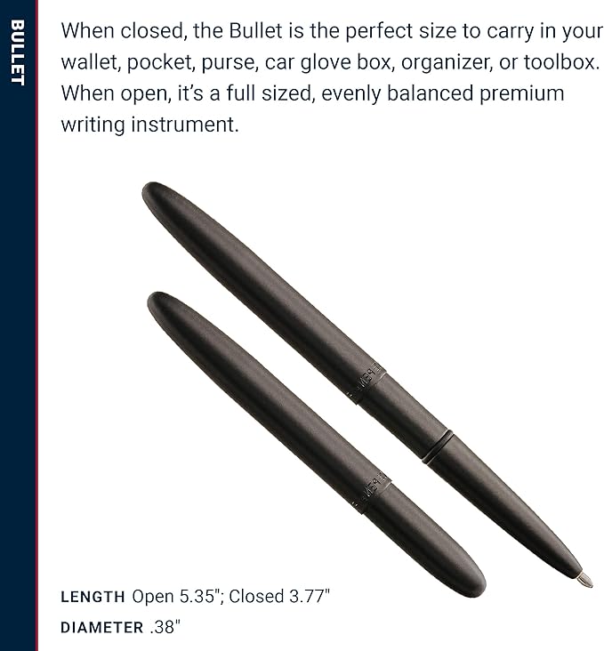 Fisher Space Pen - Bullet - Matte Black, Gift Boxed (400B)