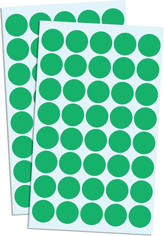 8000 Pack, 3/4" Round Dot Stickers Circle Labels - Green