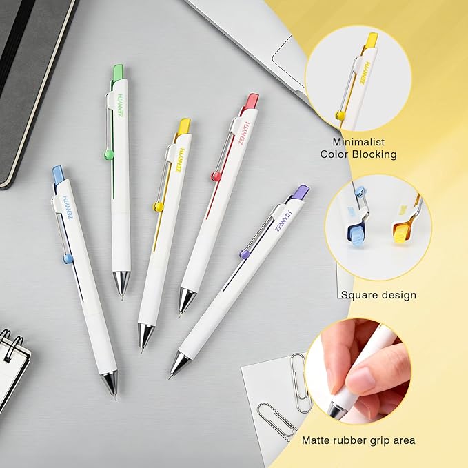 Ddaowanx Gel Pens,5Pcs Fine Point Smooth Writing Pens,0.5mm Black Ink for Journaling,Writing,Note Taking,Office School Supplies,Gifts for Women Man