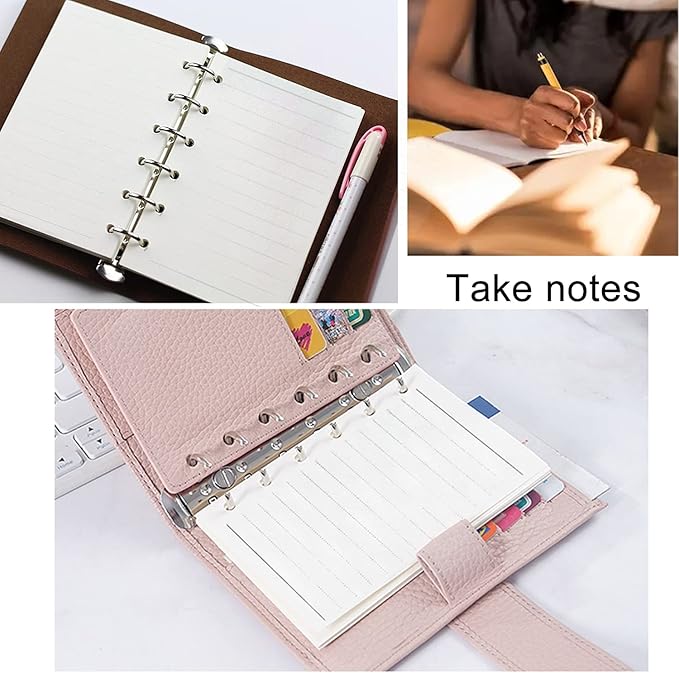 A7 Planner Refill, 3 Pack 135 Sheets/270 Pages, Planner Refill, Writing Paper, A7 Size, 6 Hole Binder Journal Notebook