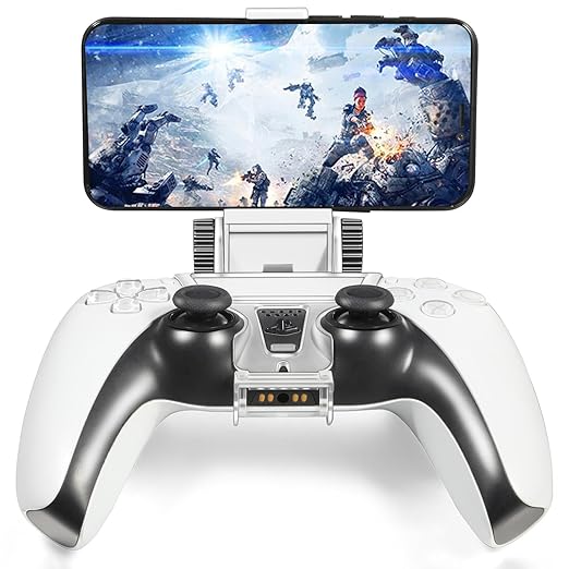 ICESPRING Phone Clip Holder Clamp Mount Stand Bracket for PlayStation 5 PS5 Wireless Controller
