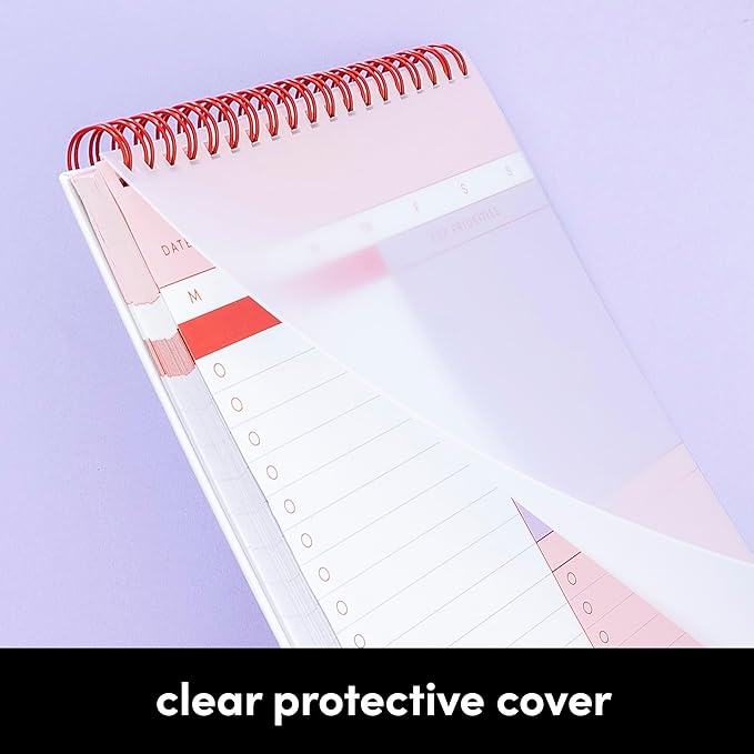 PAPERAGE To Do List Notepad, Daily To Do List Notebook, 60 Double-sided Tear-off Sheets, 3 Pack, 6.5" x 9.5", Undated Daily Planner Checklist for Office, School or Home (Blue/Grey)