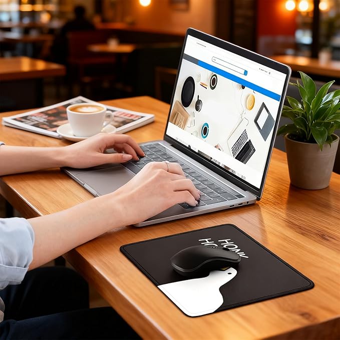 Honk Honk Desk Pad Mat with Stitched Edges and Non-Slip Rubber Base, Premium-Textured Mouse Pad for Laptop, Computer & PC, Gaming & Working, Waterproof Mousepad