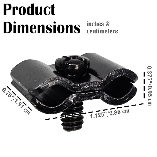 Gridwall Joining Clips Connectors for Wire Grid Panels and Grid Wall - 20 Pack (Black)