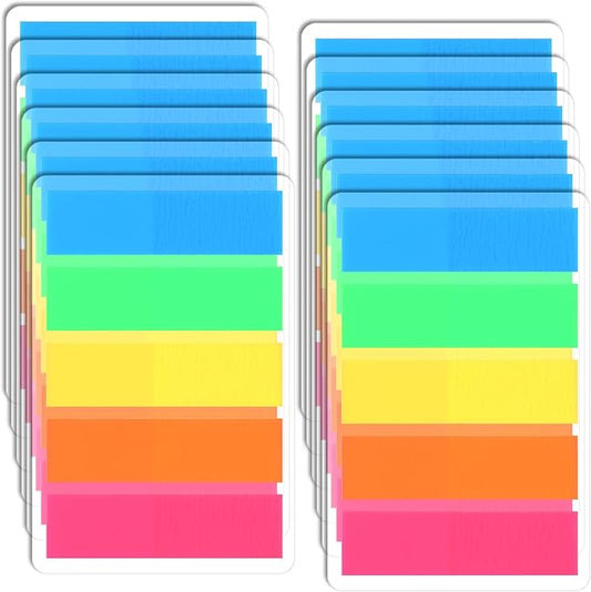 1500 Pcs Sticky Notes, Small Sticky Notes Self-Stick Note Pads Colored Stickers Colored Labels Tabs Bright Colors Rectangular Index Tabs for Books Page Markers