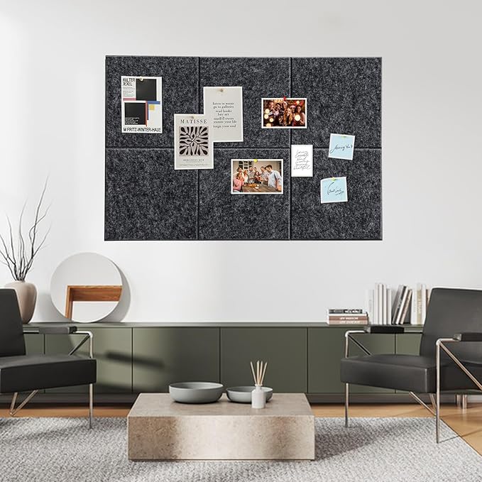 Cork Board Alternative 24"x36",Cork Board for Office with 35 Pushpins,Cork Boards for Walls,Vision Board and Decorative Hanging Pin Board