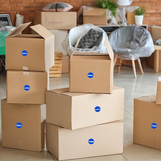 1400 Pcs Blue Dot Stickers 3/4" Round Color Coding Label Circle Stickers Colored Dots for Office,Classroom,Papers Etc