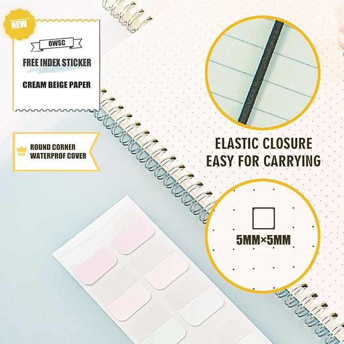 3 Pack Dot Notebook, 8.5 x 11 Inches Spiral Notebooks for Work, School and Journal with 110 GSM Journal Dotted Paper, Large Notebook with 80 Sheets/160 Pages, Hardcover Dot Journal Notebook