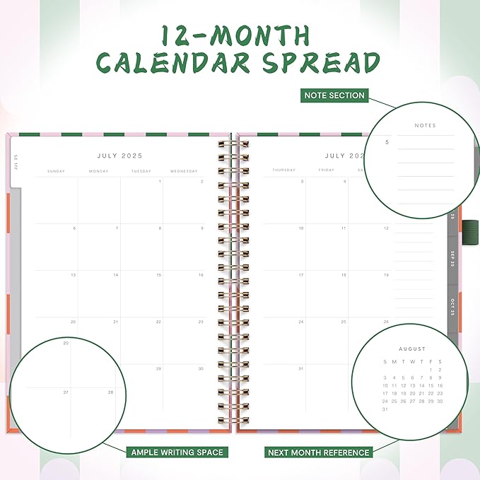 And Per Se Teacher Planner 2025-2026 Academic Year -Teacher Lesson Planner from July 2025 to June 2026, 8.5" x 11", Weekly & Monthly Planning for Teachers with Monthly Tabs, Stickers (Color Block)