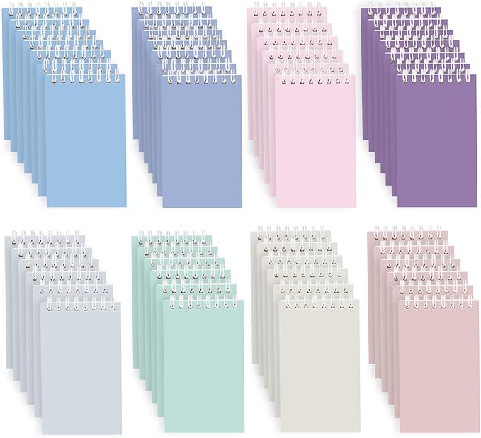 Ddaowanx Small Notebooks,3x5 Pocket Spiral Notepads With Lined Pages - The Perfect Little Mini Notebook to Stay Organized and Boost Productivity at Work or School (48, Delight Colors)