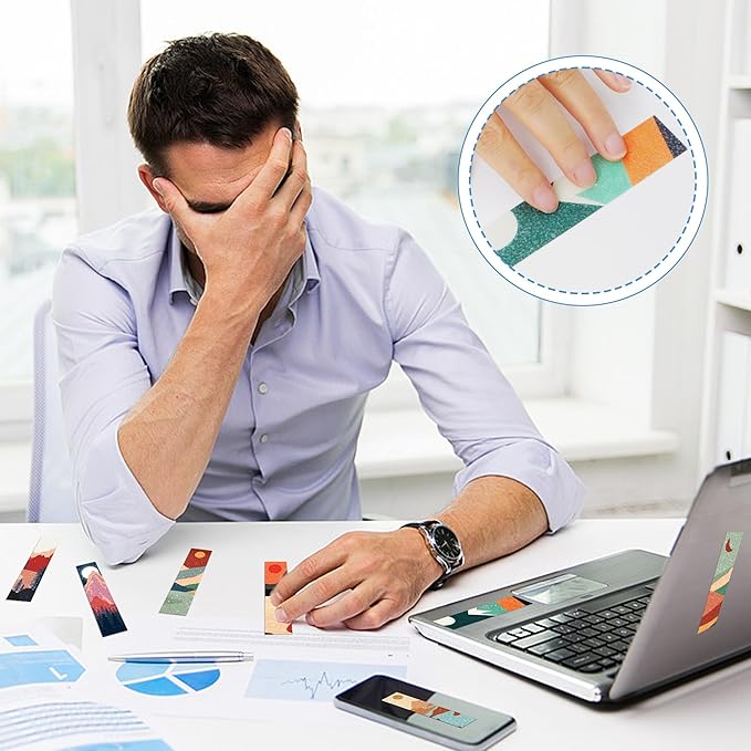 50PCS Calm Stickers for Anxiety Sensory Stickers for Relieve Adults Kids Teens Fidgets Stress Office&Classroom Supplies Anxiety Relief Items with Tactile Textured Surface Patterns(Sun)