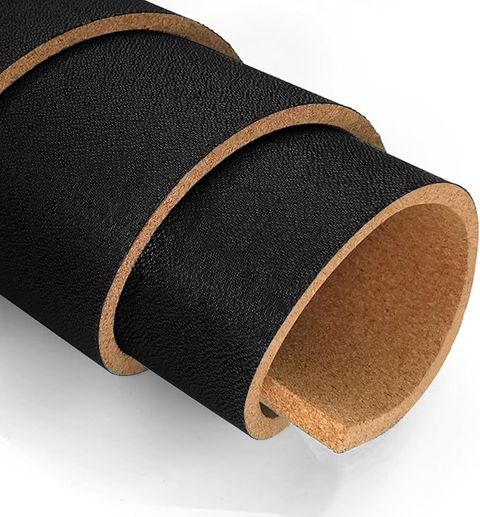 Cork Board Roll with Linen Black 48" x 24"- 1/4" Thick Frameless Natural Corkboard for Walls Pictures Photo Vision Prayer, ZHIDIAN Large Decorative Bulletin Board for Home Office School