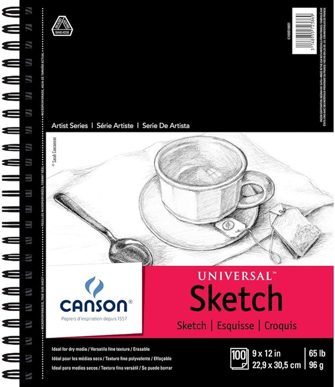 Canson Artist Series Universal Sketch Pad 9x12"