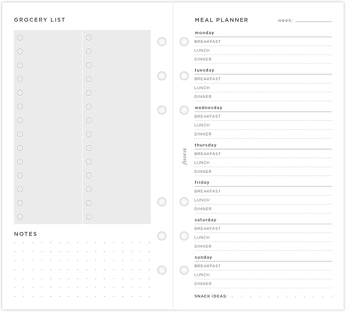 Personal Minimal Meal Planner Pack