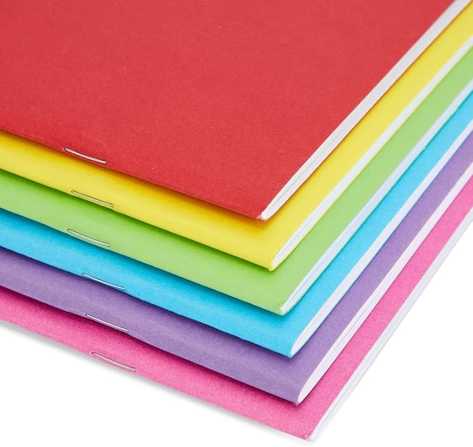 Paper Junkie 24 Pack Unlined Notebooks for Students - Blank Books for Kids to Write Stories and Draw - A5 Sketchbooks (5.5 x 8.5 In Blank Story Book For Kids)