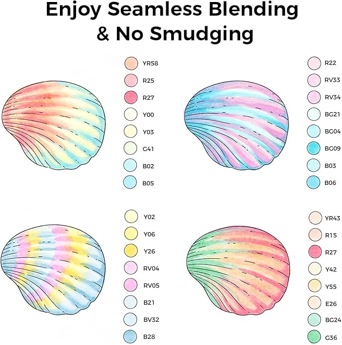 Ohuhu Pastel Alcohol Brush Markers- 48 Colors of Honolulu Blossoming- Alcohol Based Double Tipped Art Marker Set for Artist Adults Coloring Illustration- Brush & Chisel - Refillable - AP Certificated